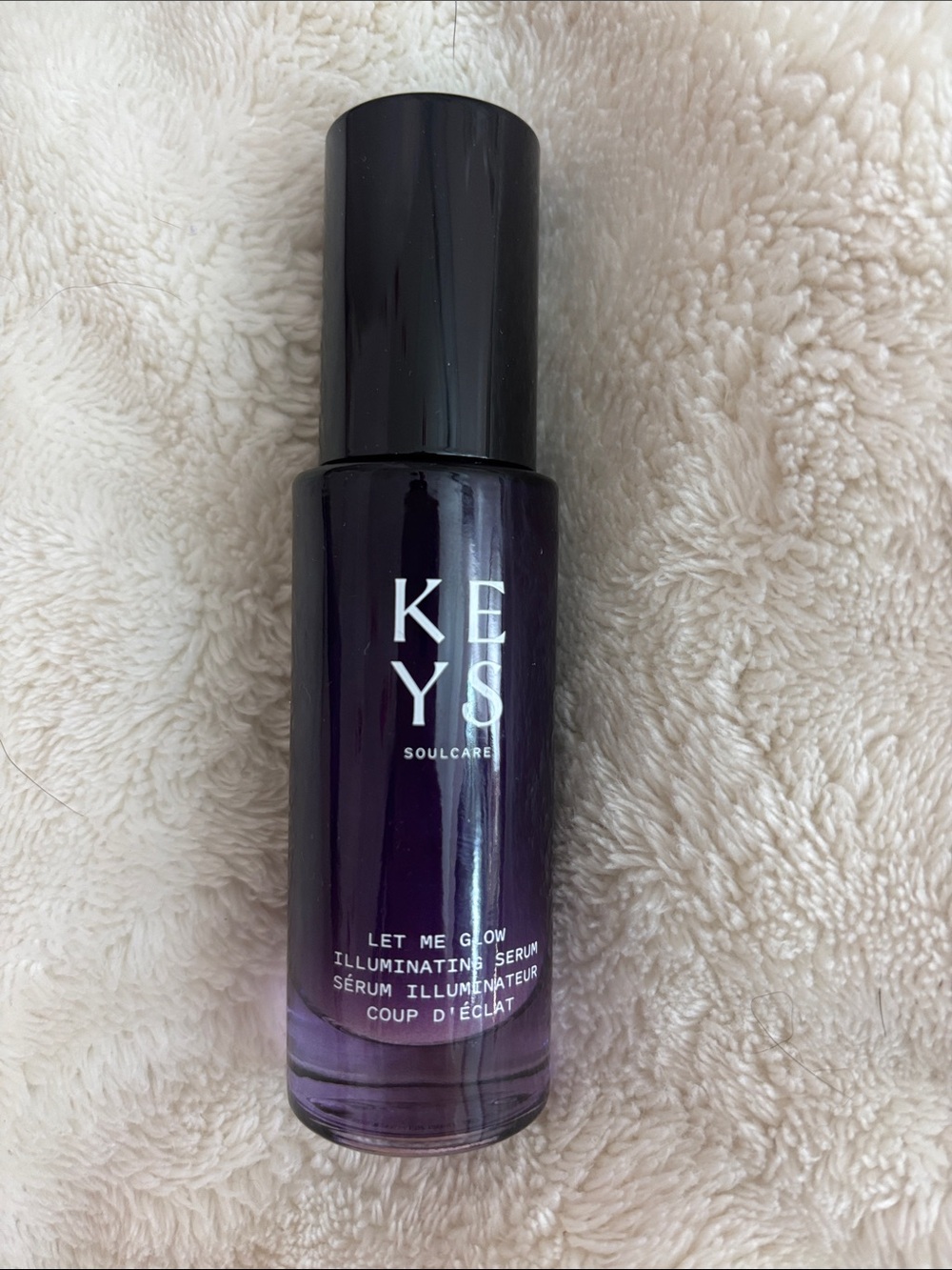 KEYS Soulcare Let Me Glow Illuminating Serum - Deep Purple Bottle